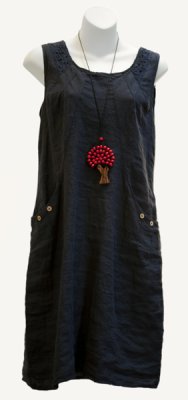 Linen Lace Sleeveless Dress