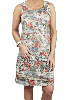 Print Linen Dress