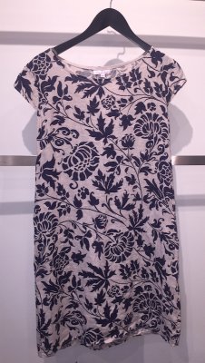 Floral Print Linen Dress