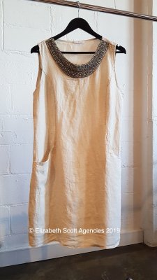 Beaded Neckline Dress