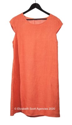 Linen Dress With Shirring