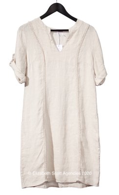 Panelled Linen Shirt Dress