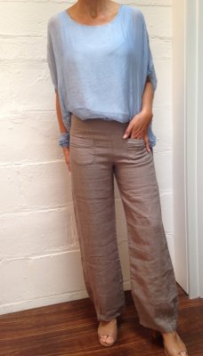Linen Front Pocket Pant