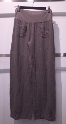 New Pocket Detail Linen Pants