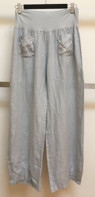 Linen Pant With Vintage Pocket Detail