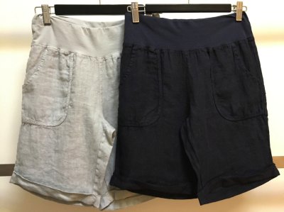 Linen Shorts With Pocket Detail