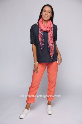 Tapered Linen Pant