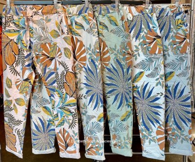 Tropical Print Pants