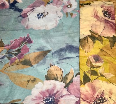 Large Soft Floral Print Scarf