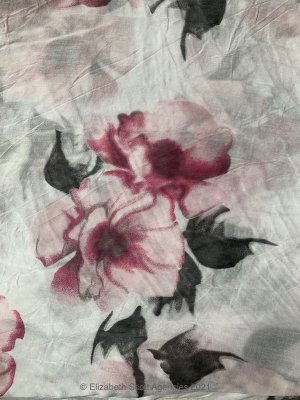 Fuchsia Flower Scarf