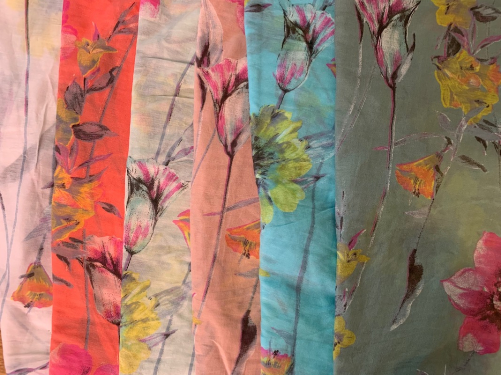 Vibrant Floral Print - Click Image to Close