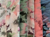 Large Floral Print Scarf