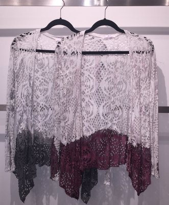 Hand Dyed Lace Cardigan