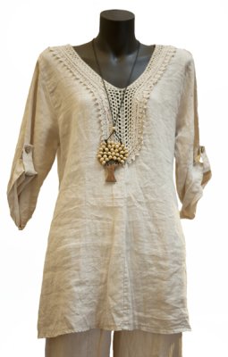 Linen Lace Kaftan