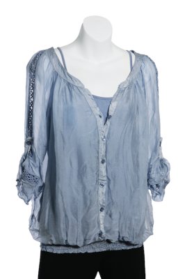 2-Piece Silk Top