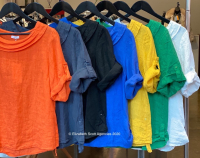 Cowl Neck Linen Top