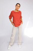 Cowl Neck Linen Top