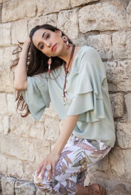 Layered Bell Sleeve Top