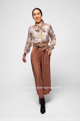 Luxe Silk Blouse with Neck Tie