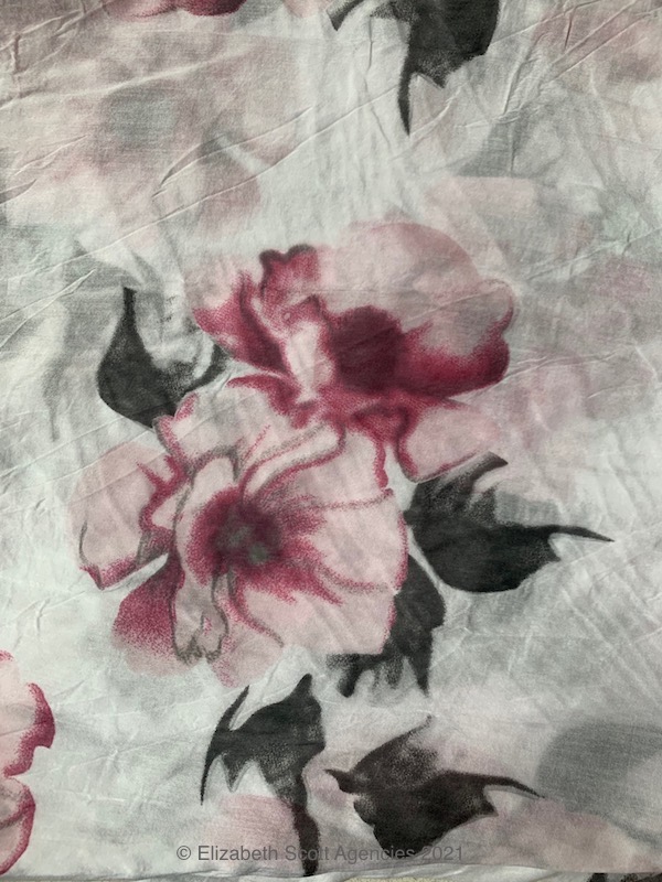 Fuchsia Flower Scarf