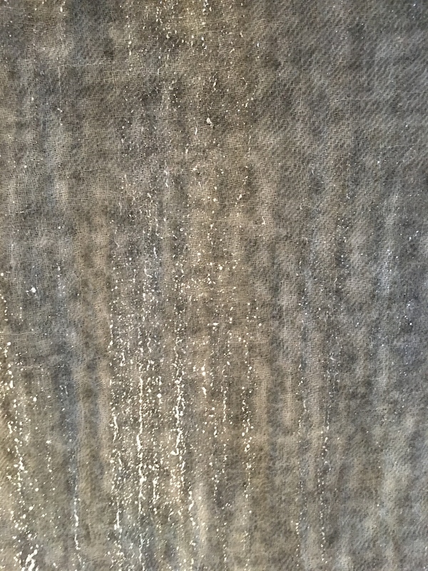 Italian Wool Blend With Metallic Detail Micromodal Scarf