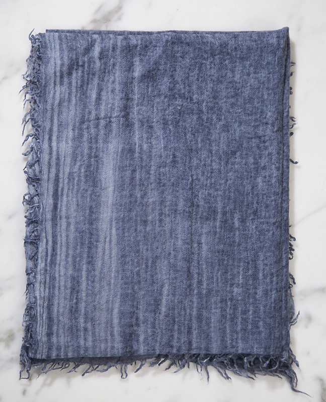 Vintage Wash Wool Blend Micromodal Scarf