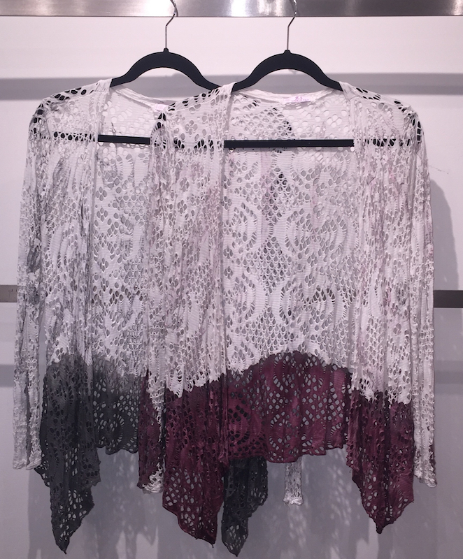 Hand Dyed Lace Cardigan